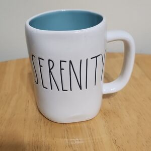 Rae Dunn White and Blue Serenity Mug